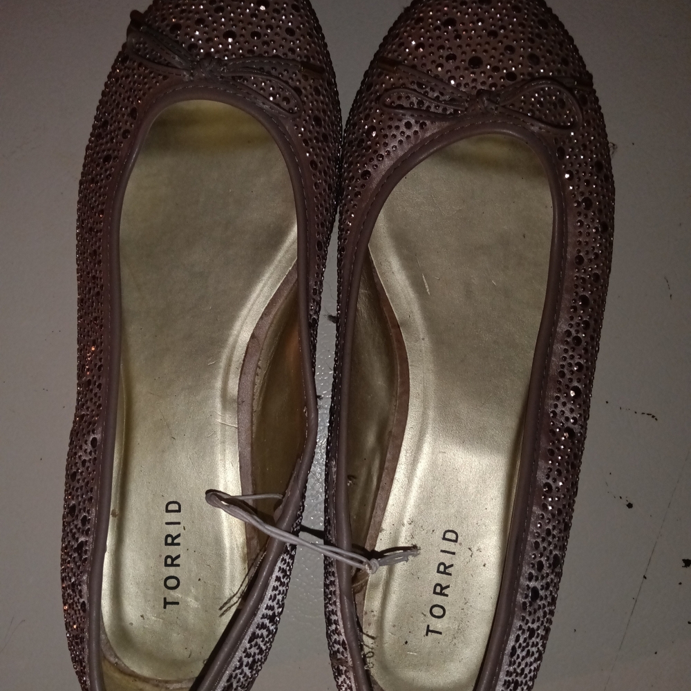 Torrid Purple Glitter Flats
